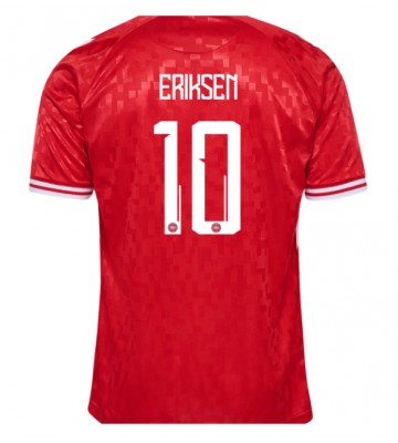 Danmark Christian Eriksen #10 Replika Hjemmebanetrøje EM 2024 Kortærmet